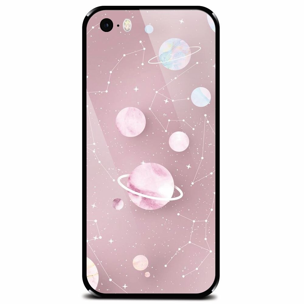 Husa din sticla securizata pentru Apple iPhone 5, Zodiac