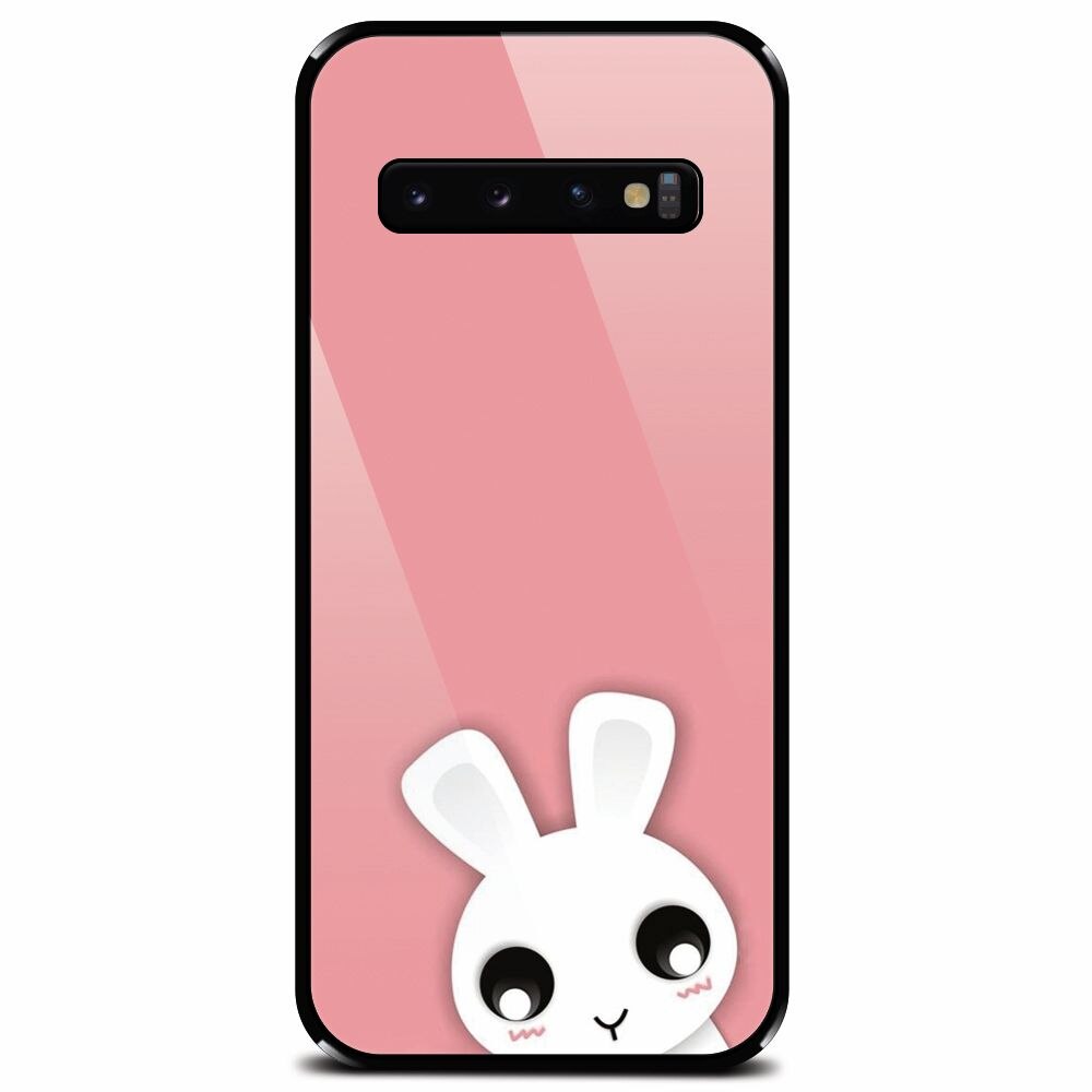 Husa din sticla securizata pentru Samsung Galaxy S10, Cute Girly 002