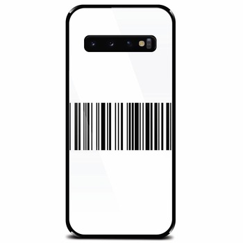 Husa din sticla securizata pentru Samsung Galaxy S10, Bar Code Husa din sticla securizata pentru Samsung Galaxy S10, Bar Code