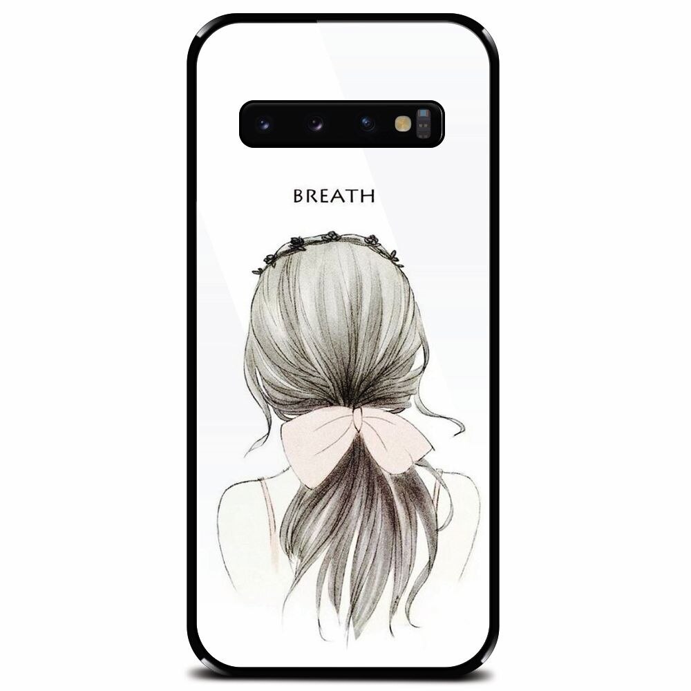 Husa din sticla securizata pentru Samsung Galaxy S10, Breath