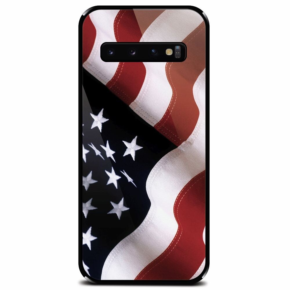 Husa din sticla securizata pentru Samsung Galaxy S10, American