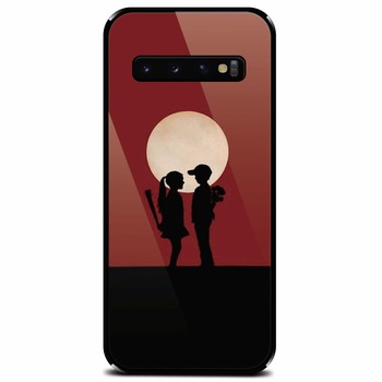 Husa din sticla securizata pentru Samsung Galaxy S10, Boy Girl Love Story Husa din sticla securizata pentru Samsung Galaxy S10, Boy Girl Love Story