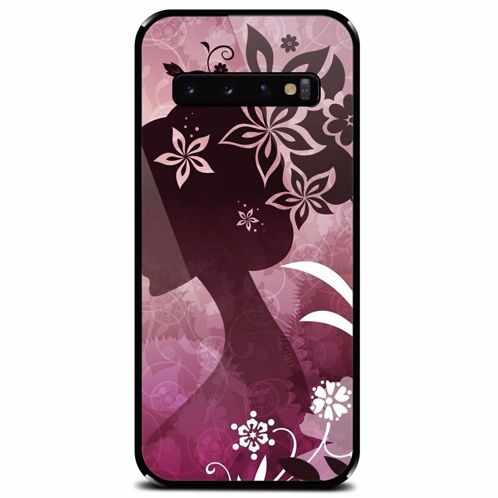 Husa din sticla securizata pentru Samsung Galaxy S10, Best Cute Girly