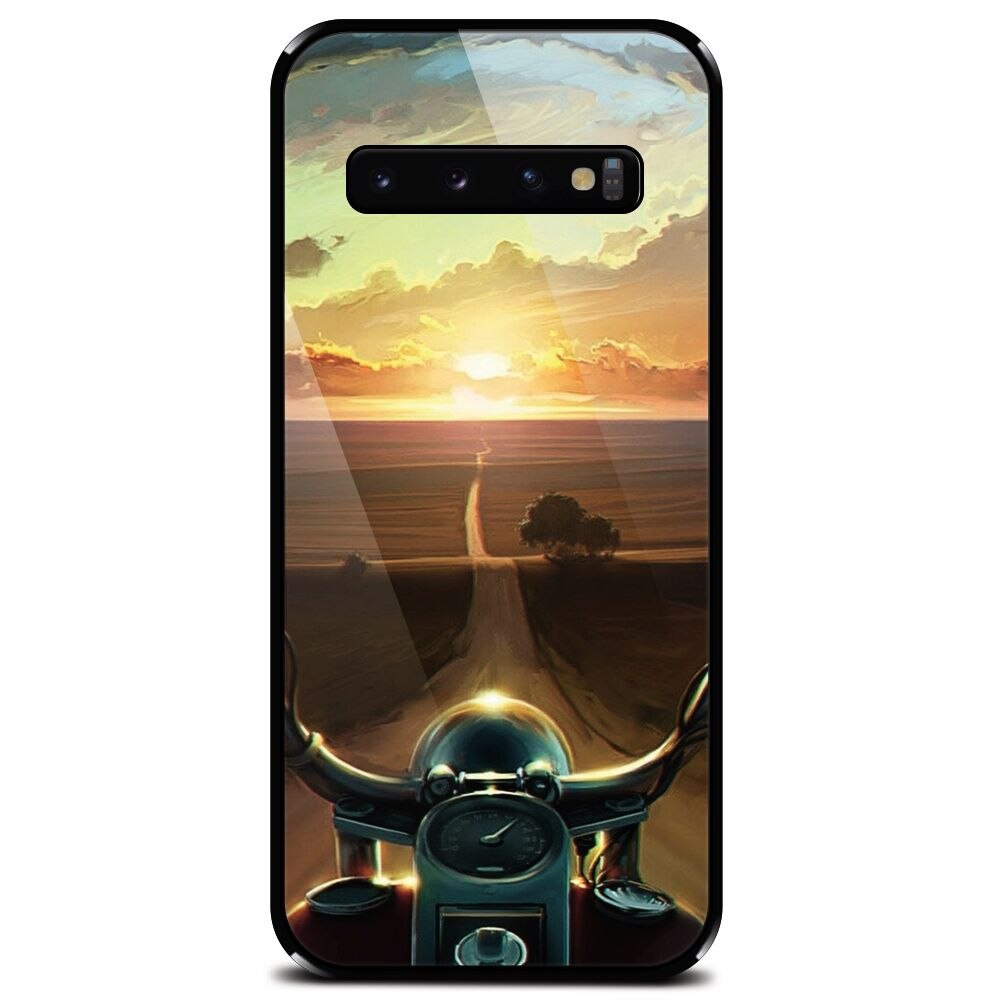 Husa din sticla securizata pentru Samsung Galaxy S10 Plus, Country Road