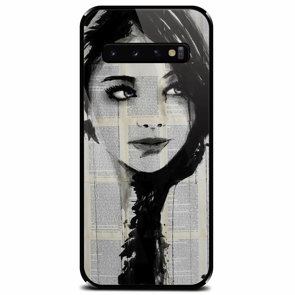 Husa din sticla securizata pentru Samsung Galaxy S10, Blue Eyes