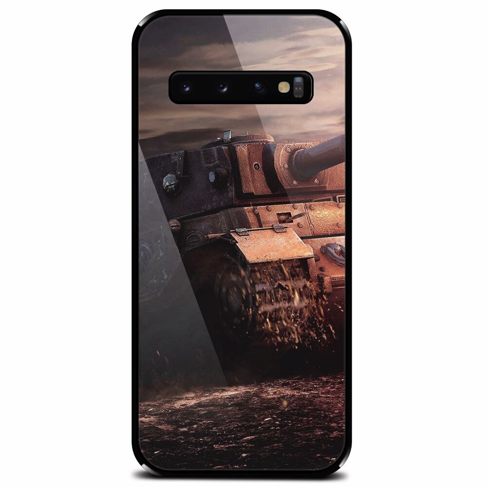 Husa din sticla securizata pentru Samsung Galaxy S10 Plus, ARL Tank Of Military