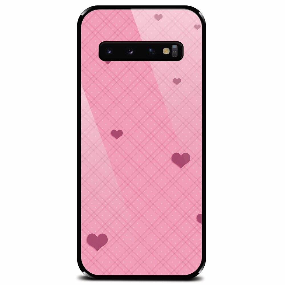 Husa din sticla securizata pentru Samsung Galaxy S10 Plus, Girlish 001