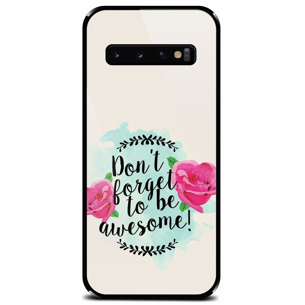 Husa din sticla securizata pentru Samsung Galaxy S10 Plus, Dont Forget