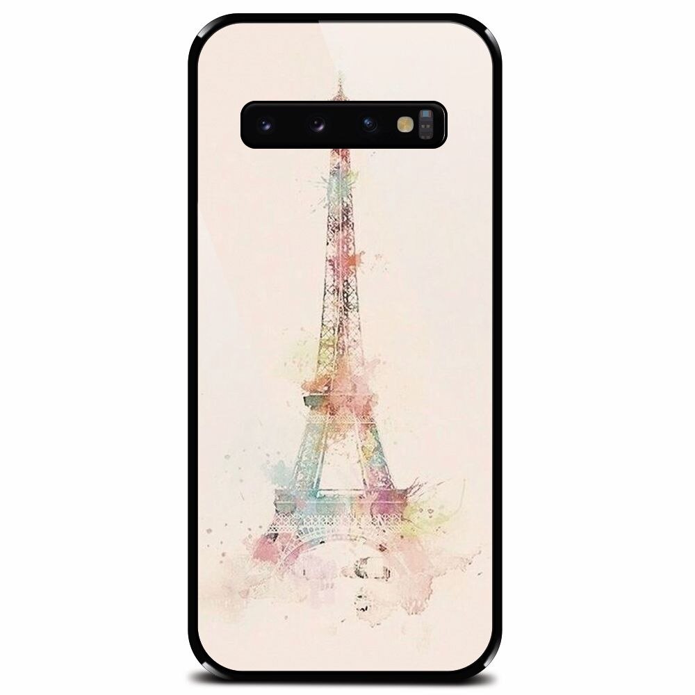 Husa din sticla securizata pentru Samsung Galaxy S10, Eiffel Tower 001