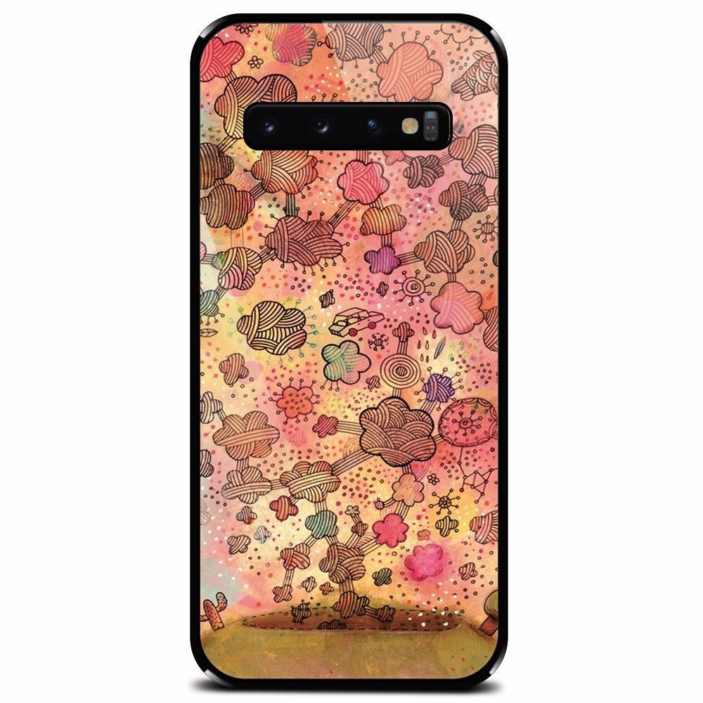 Husa din sticla securizata pentru Samsung Galaxy S10 Plus, Girly X