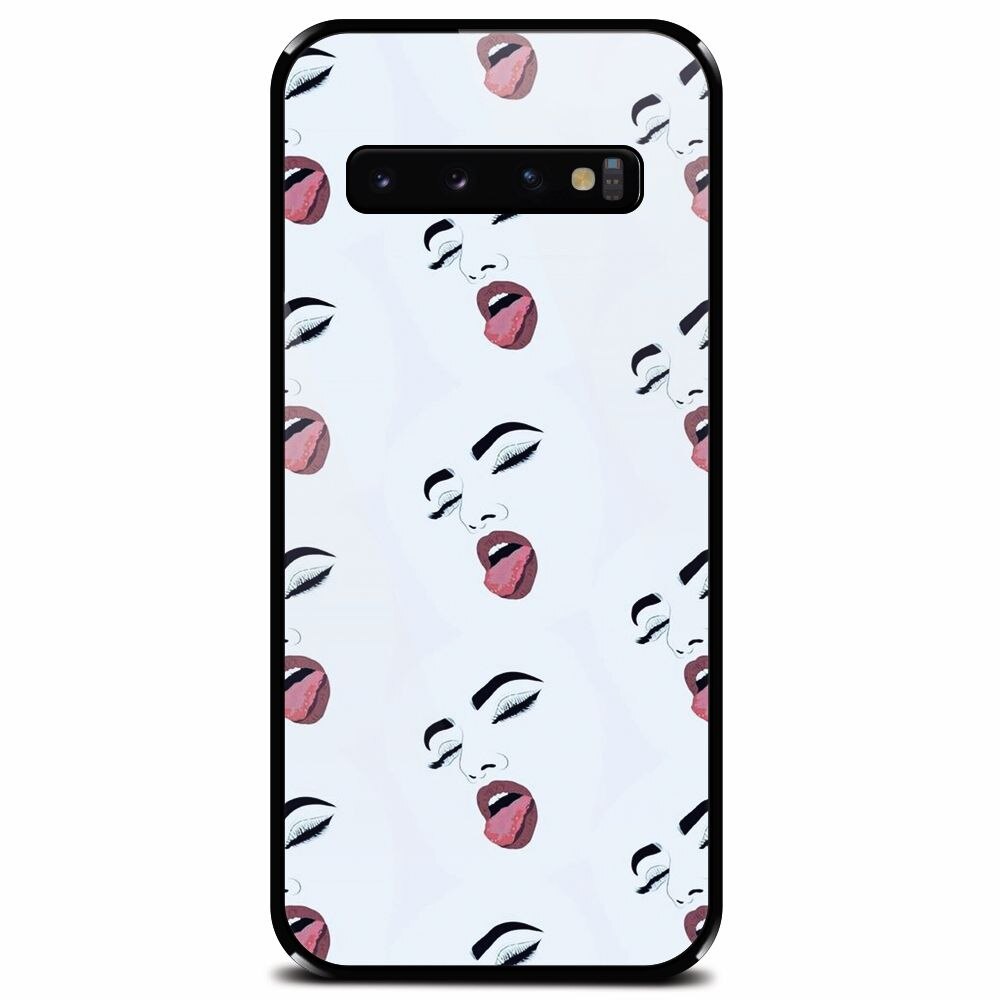 Husa din sticla securizata pentru Samsung Galaxy S10, Dirty Babe
