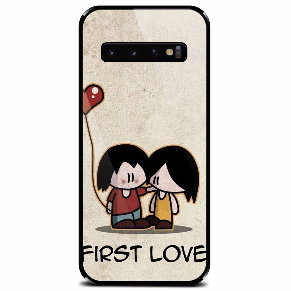 Husa din sticla securizata pentru Samsung Galaxy S10 Plus, First Love Great Lock Screen