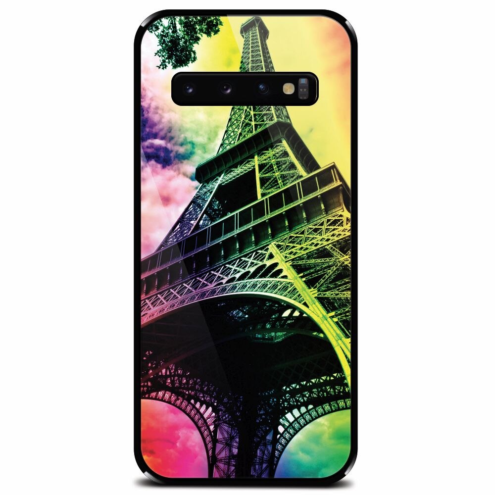 Husa din sticla securizata pentru Samsung Galaxy S10 Plus, Eiffel Tower 002
