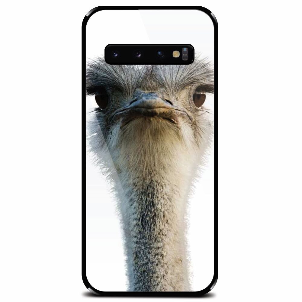Husa din sticla securizata pentru Samsung Galaxy S10, Emu