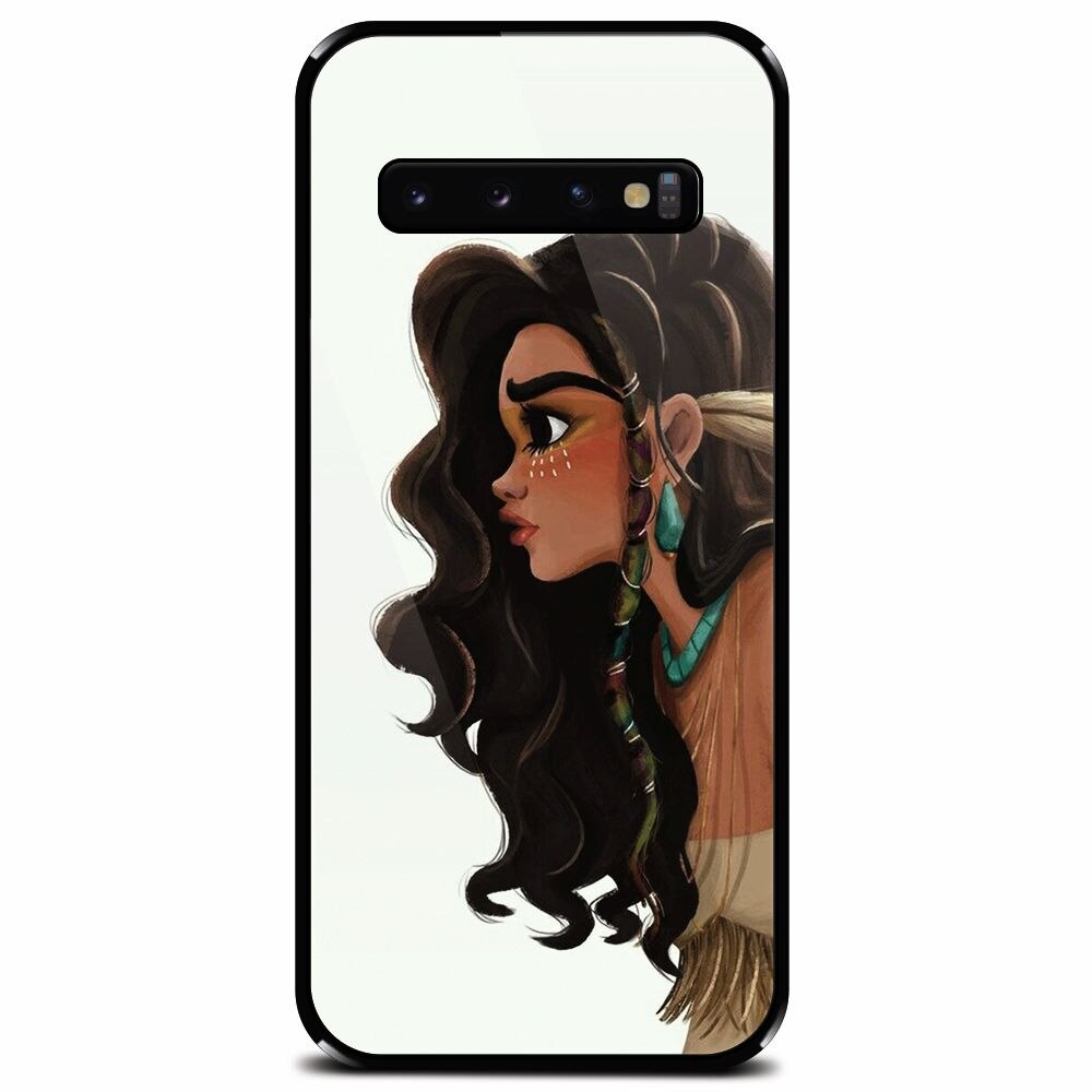 Husa din sticla securizata pentru Samsung Galaxy S10 Plus, Indian Girl