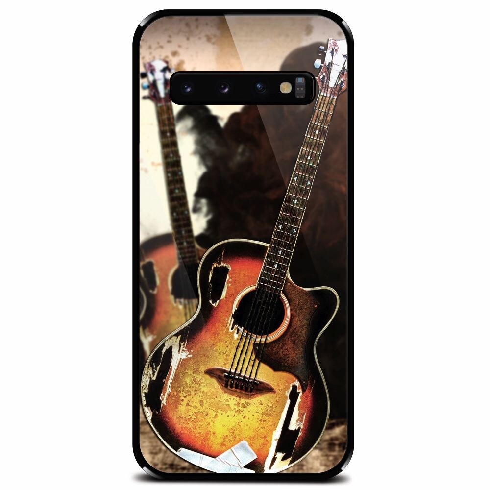 Husa din sticla securizata pentru Samsung Galaxy S10 Plus, Hardcore Rock