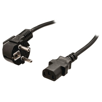 Cablu de alimentare calculator Schuko 90 grade tata - CCE mama 2.0m Cablu de alimentare calculator Schuko 90 grade tata - CCE mama 2.0m