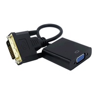 Cablu adaptor DVI-D 24+1p tata - VGA mama 15cm Well