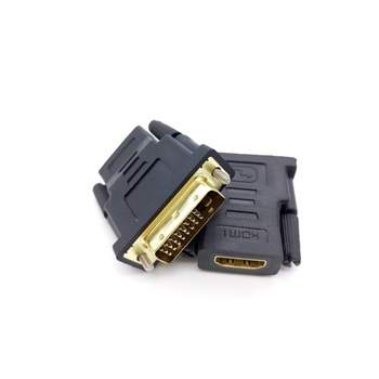 Adaptor HDMI 19 pini mama - DVI-D 24+1 pini tata aurit Well Adaptor HDMI 19 pini mama - DVI-D 24+1 pini tata aurit Well