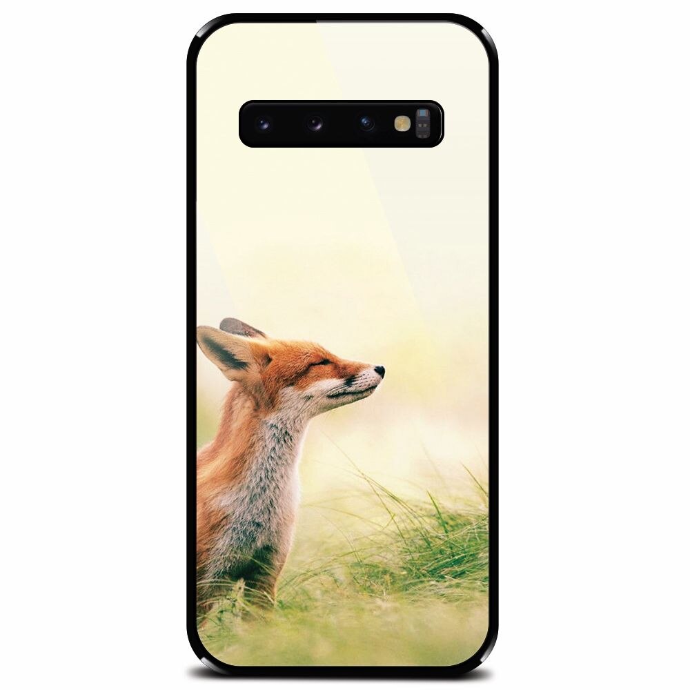 Husa din sticla securizata pentru Samsung Galaxy S10, Fox Scenting Breeze