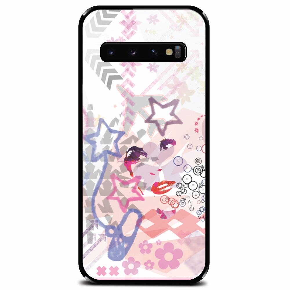 Husa din sticla securizata pentru Samsung Galaxy S10 Plus, Girly Like