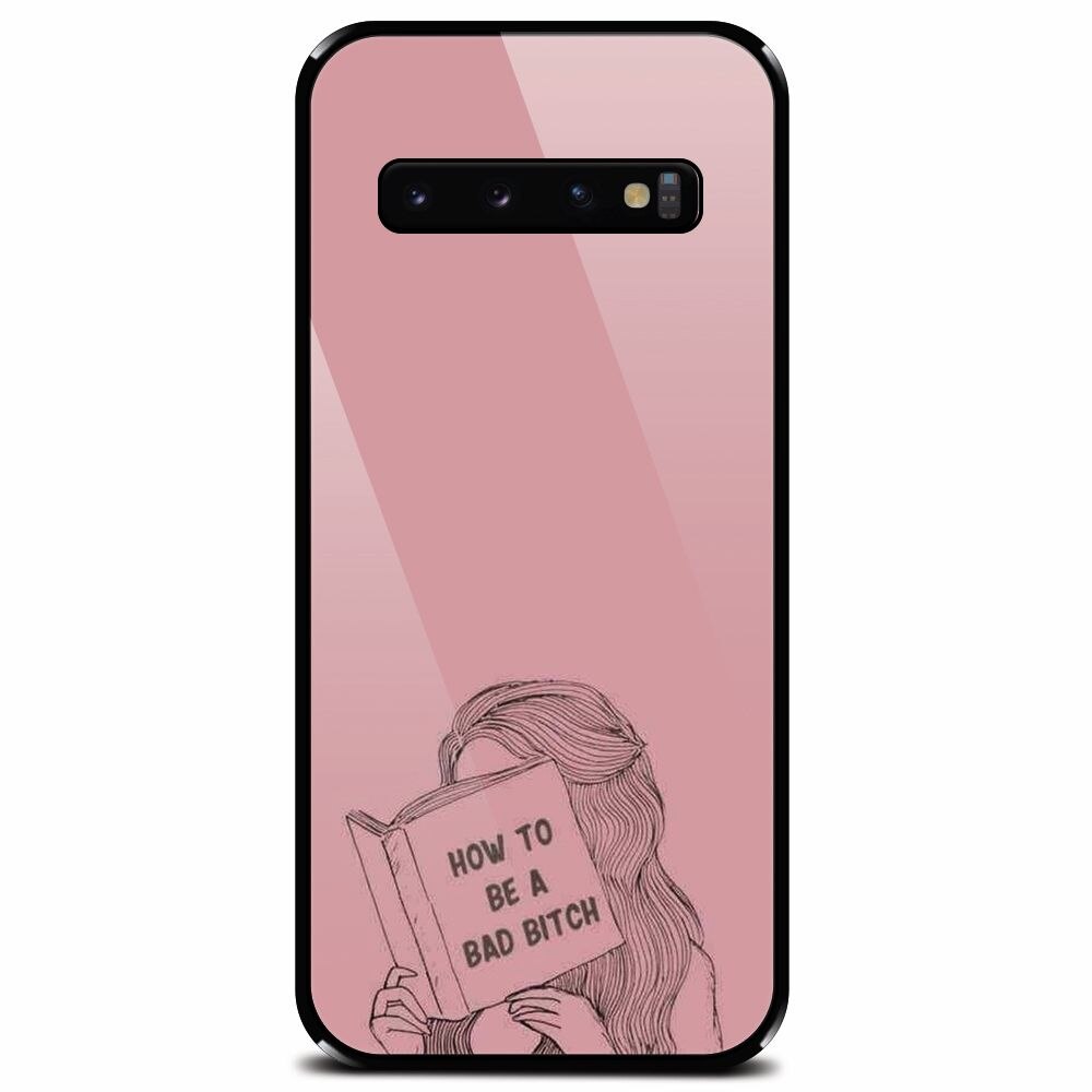 Husa din sticla securizata pentru Samsung Galaxy S10, How To Be A Bad