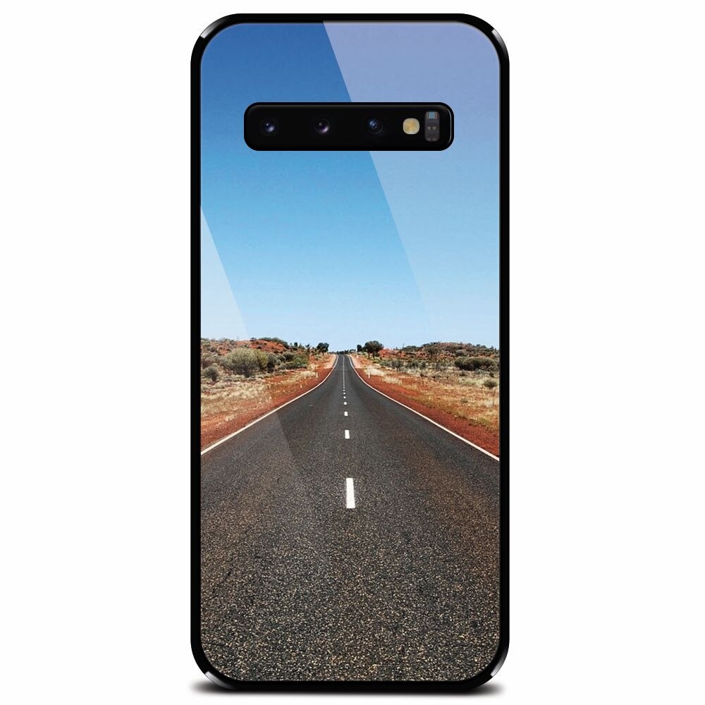 Husa din sticla securizata pentru Samsung Galaxy S10, Road To Future