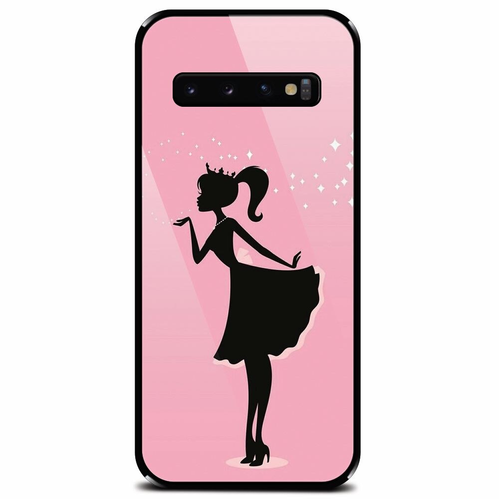 Husa din sticla securizata pentru Samsung Galaxy S10 Plus, Princess 2