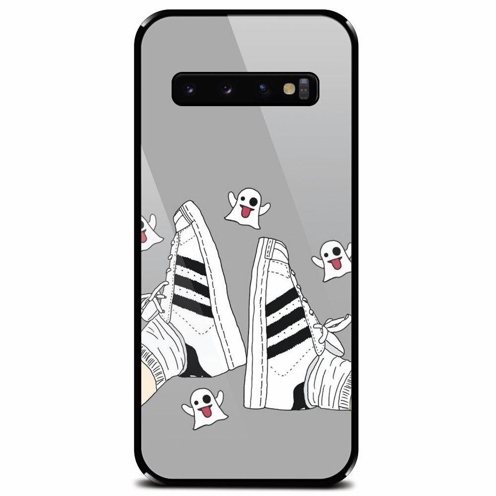 Husa din sticla securizata pentru Samsung Galaxy S10 Plus, Little Phantoms