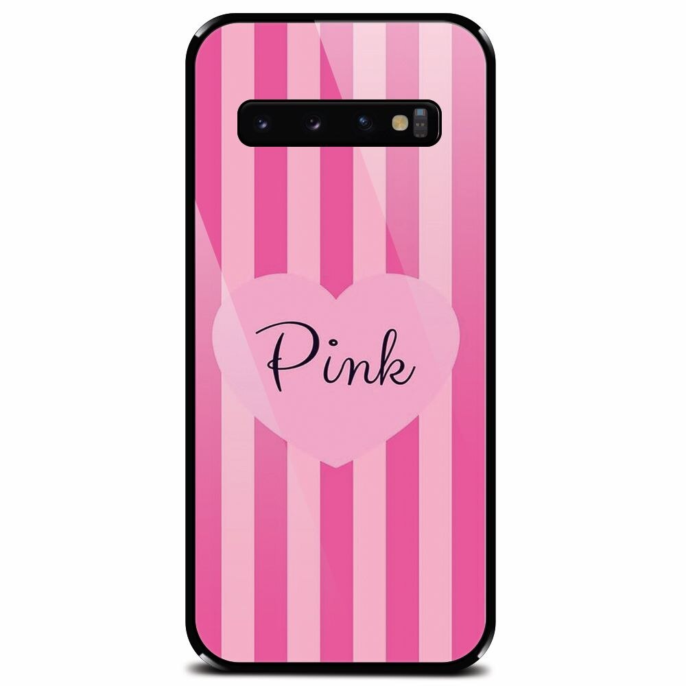 Husa din sticla securizata pentru Samsung Galaxy S10 Plus, Pink