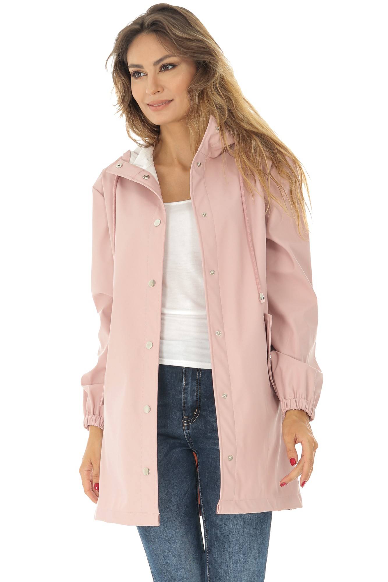 Geaca bej, ROH, cu gluga, S