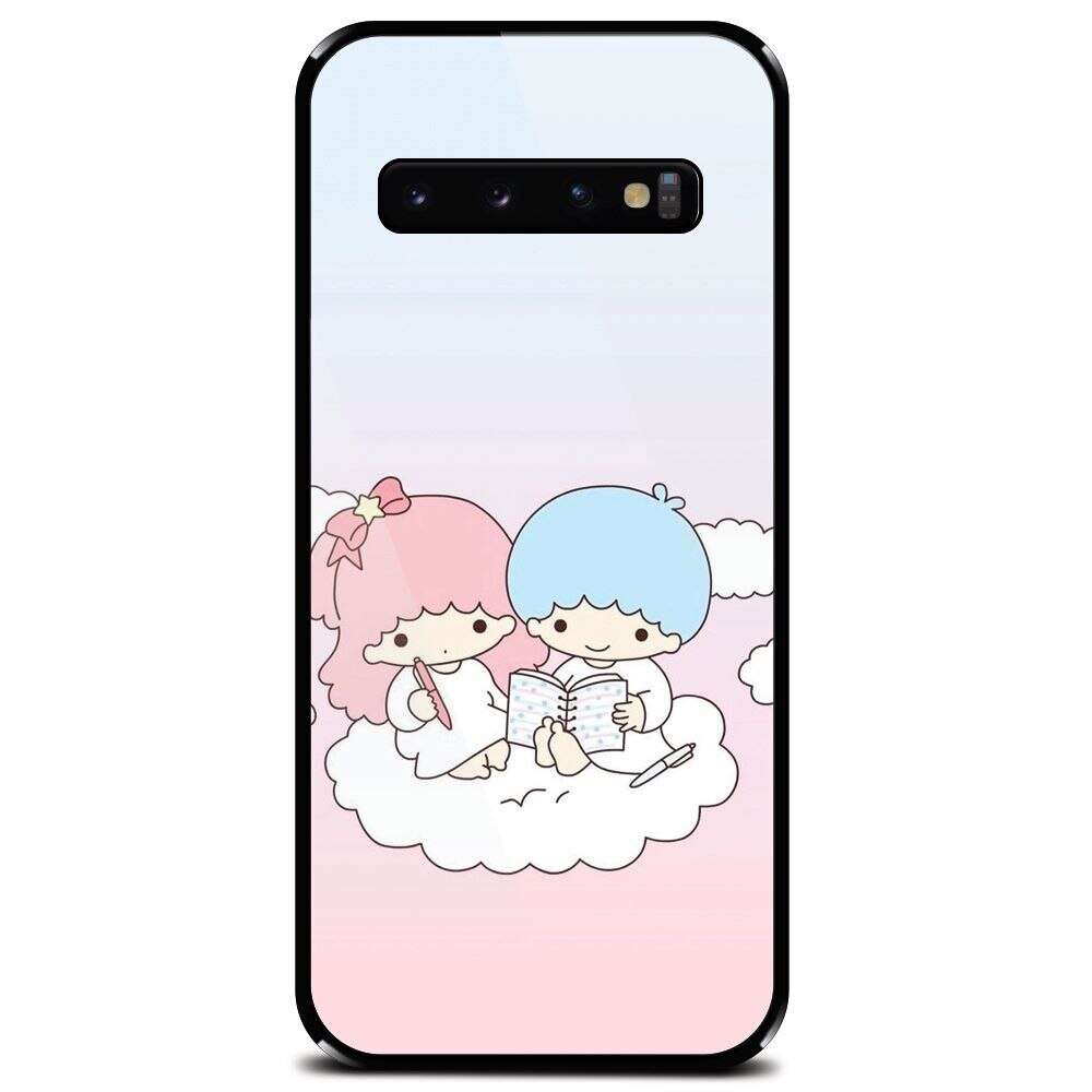 Husa din sticla securizata pentru Samsung Galaxy S10 Plus, Little Twins On Cloud