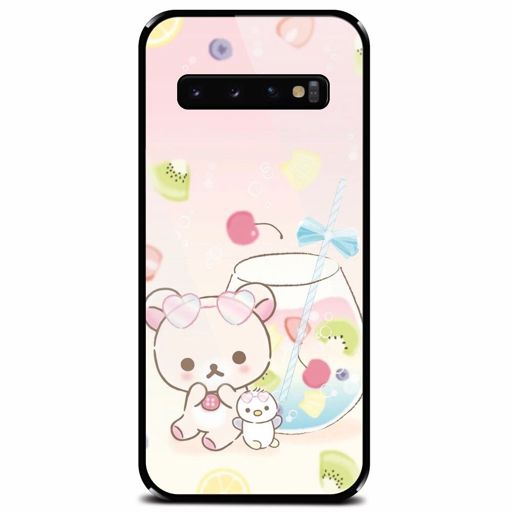 Husa din sticla securizata pentru Samsung Galaxy S10, Tiny And Cute