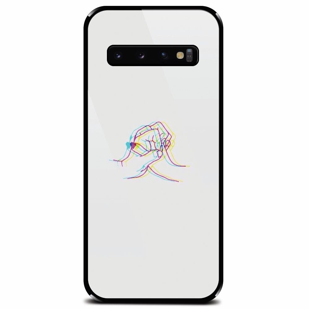 Husa din sticla securizata pentru Samsung Galaxy S10 Plus, With Love