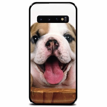 Husa din sticla securizata pentru Samsung Galaxy S10, Puppies 002 Husa din sticla securizata pentru Samsung Galaxy S10, Puppies 002