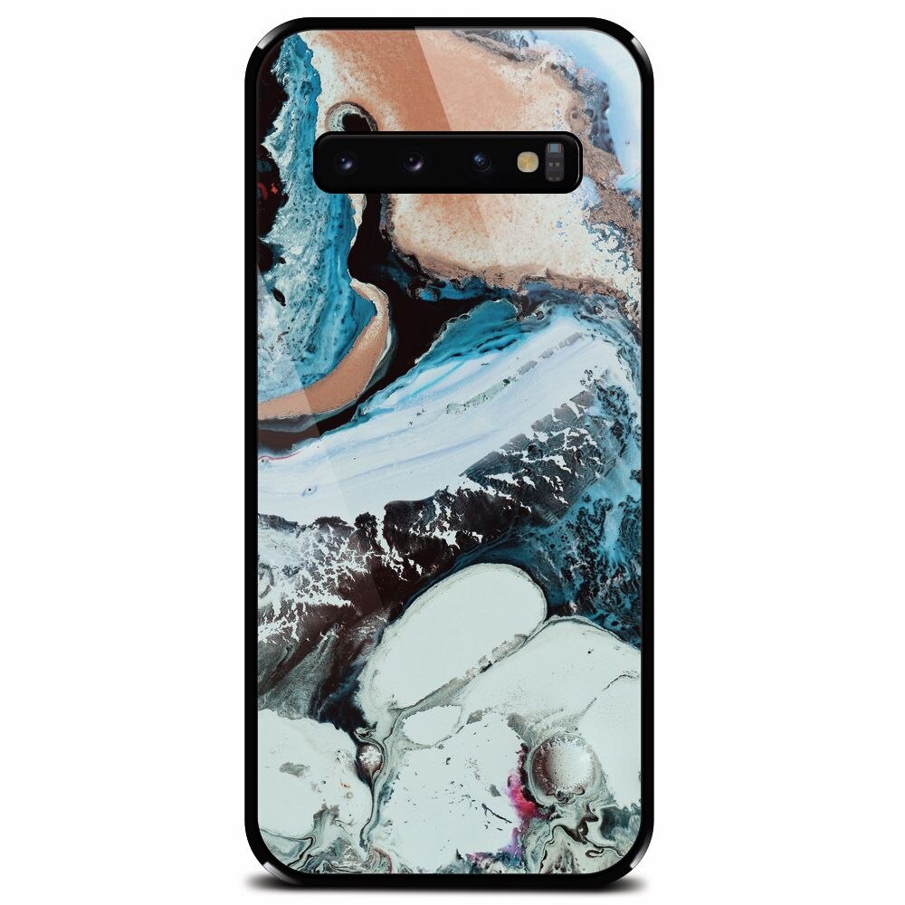 Husa din sticla securizata pentru Samsung Galaxy S10 Plus, Abstract 103