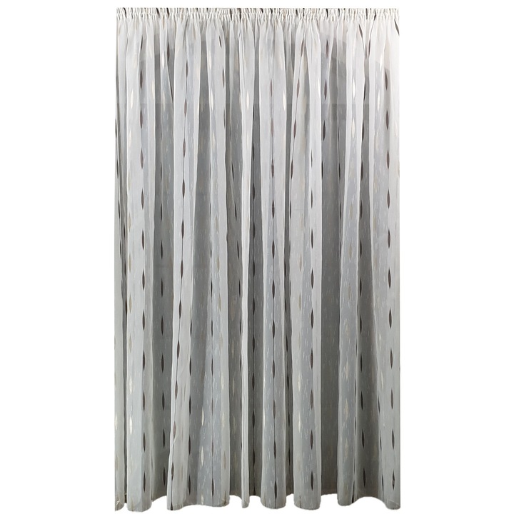 Perdea MASTEL crem 300x245cm model M4 confectionata cu rejansa