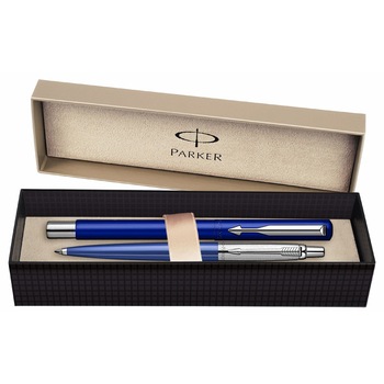Set Parker Vector/Jotter Standard stilou si pix albastru Set Parker Vector/Jotter Standard stilou si pix albastru