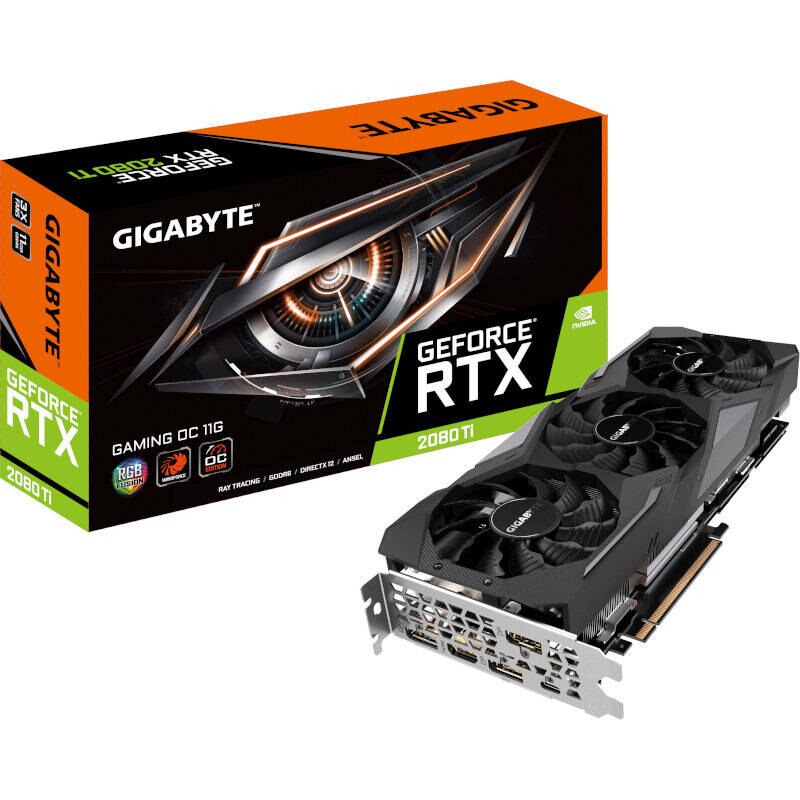Placa video Gigabyte nVidia GeForce RTX 2080 Ti GAMING OC 11GB