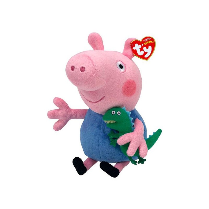 TY Inc. 1461301 TY BeanieBabies: Peppa malac - George plüssfigura