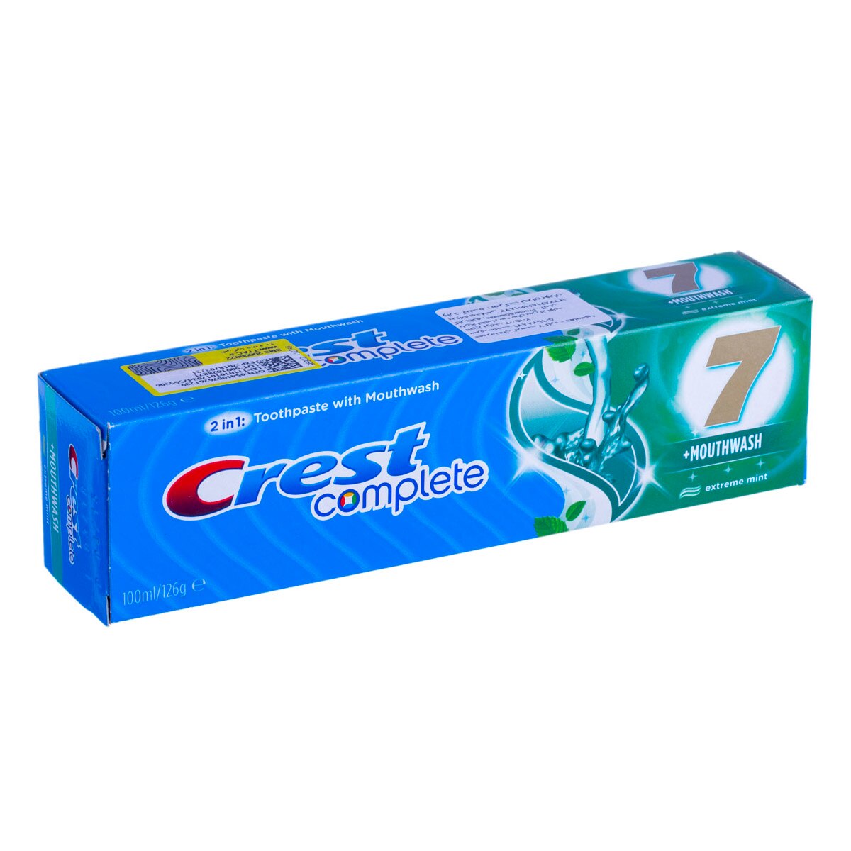 Pasta de dinti Crest Complete 7 Mouthwash 2 in 1 Extreme Mint 126g Pasta de dinti pentru