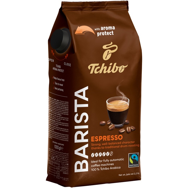 Cafea boabe Tchibo Barista Espresso, 1 Kg.