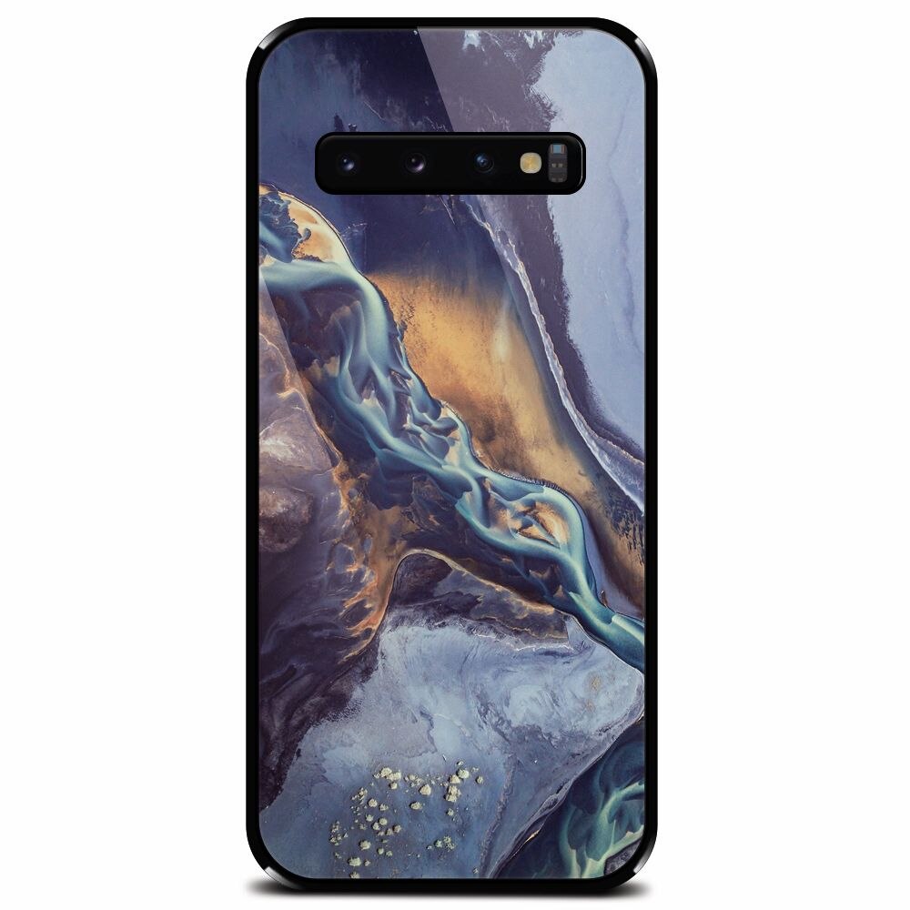 Husa din sticla securizata pentru Samsung Galaxy S10 Plus, Abstract 101