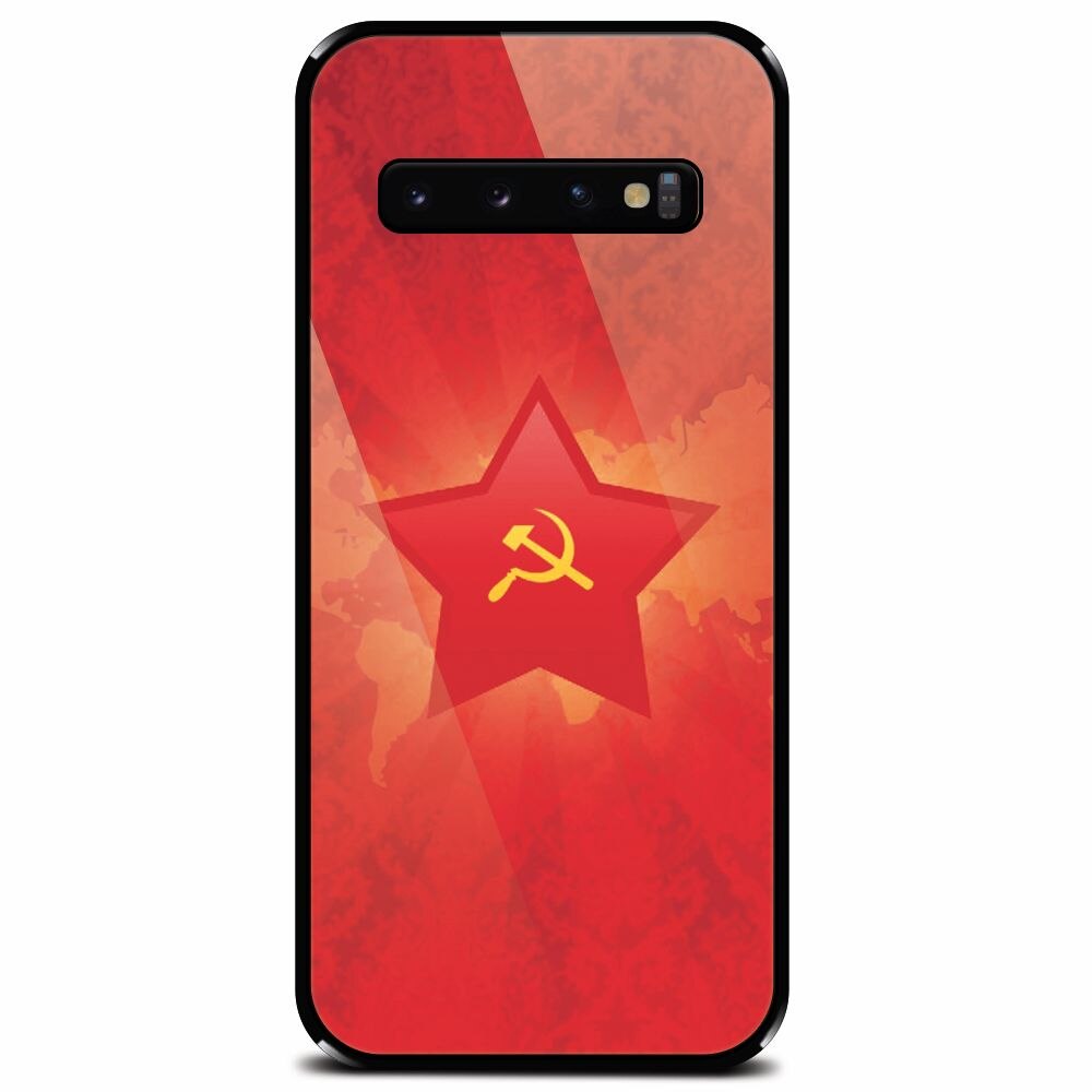 Husa din sticla securizata pentru Samsung Galaxy S10 Plus, Soviet Union