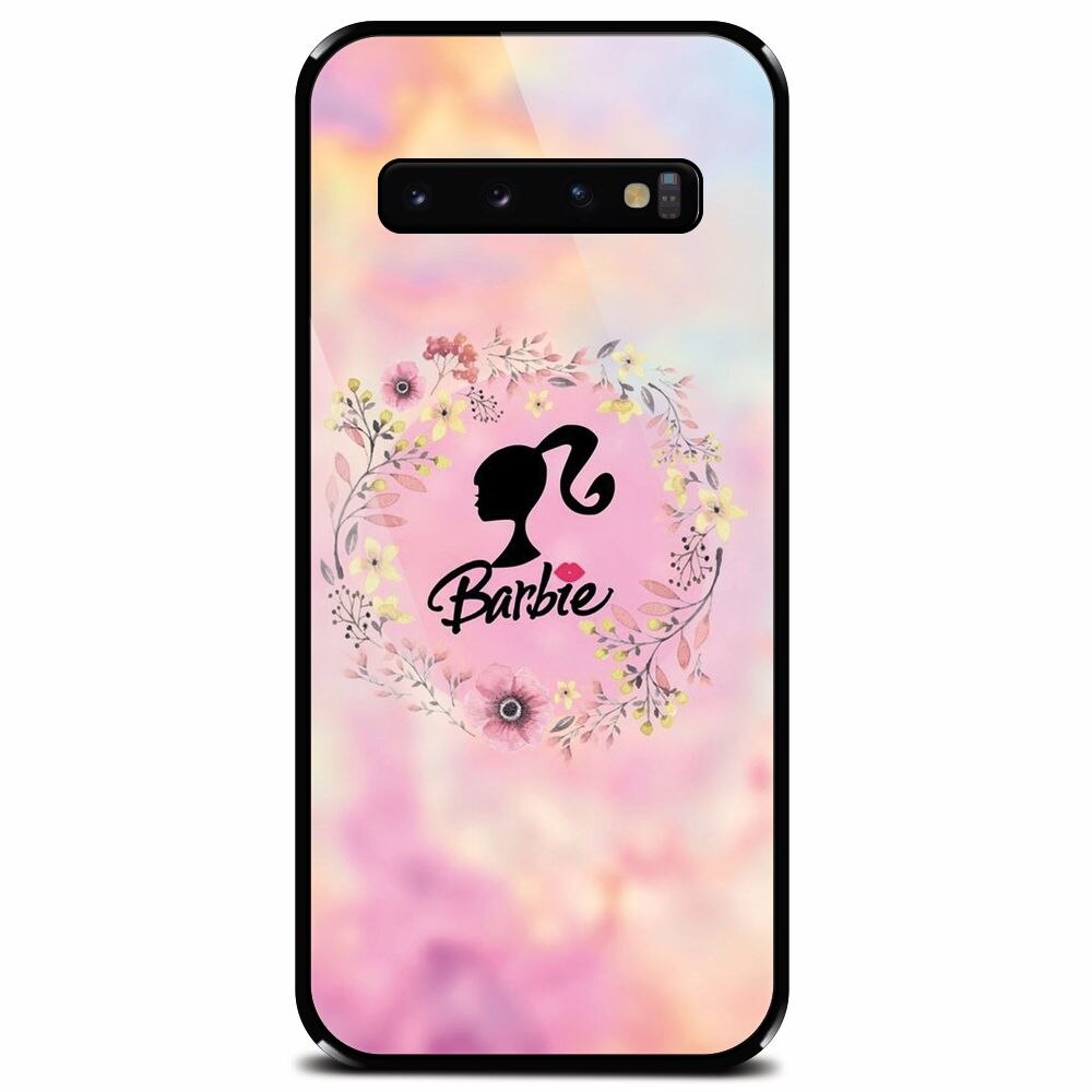 Husa din sticla securizata pentru Samsung Galaxy S10 Plus, Barbie icon