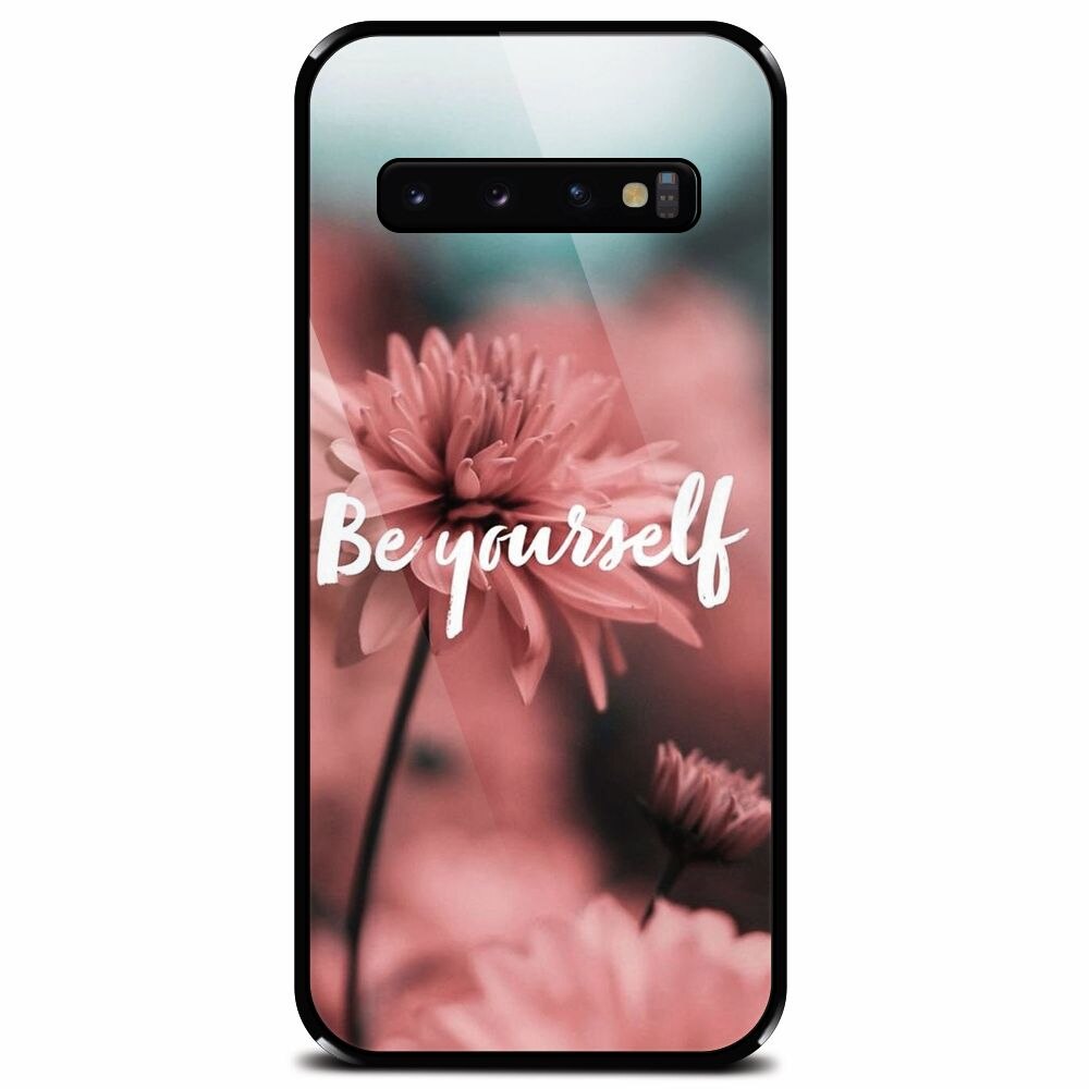 Husa din sticla securizata pentru Samsung Galaxy S10 Plus, Be Yourself