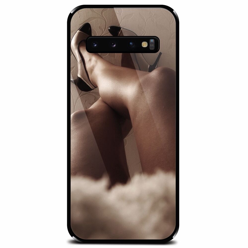 Husa din sticla securizata pentru Samsung Galaxy S10 Plus, Sexy Legs