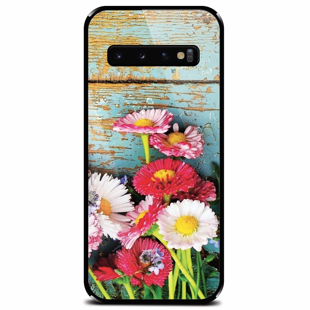 Husa din sticla securizata pentru Samsung Galaxy S10 Plus, Summer Time