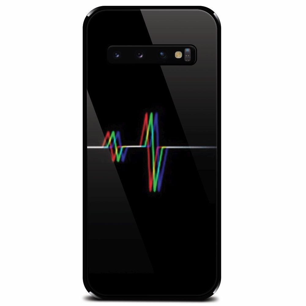 Husa din sticla securizata pentru Samsung Galaxy S10, Electro Beat