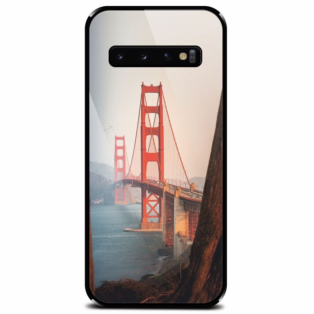 Husa din sticla securizata pentru Samsung Galaxy S10 Plus, Bridge